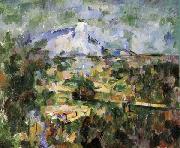 Paul Cezanne La Montagne Sainte-Victoire vue des Lauves oil on canvas